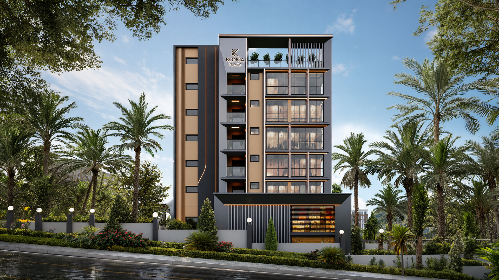 Konca Plaza iş merkezi projesi